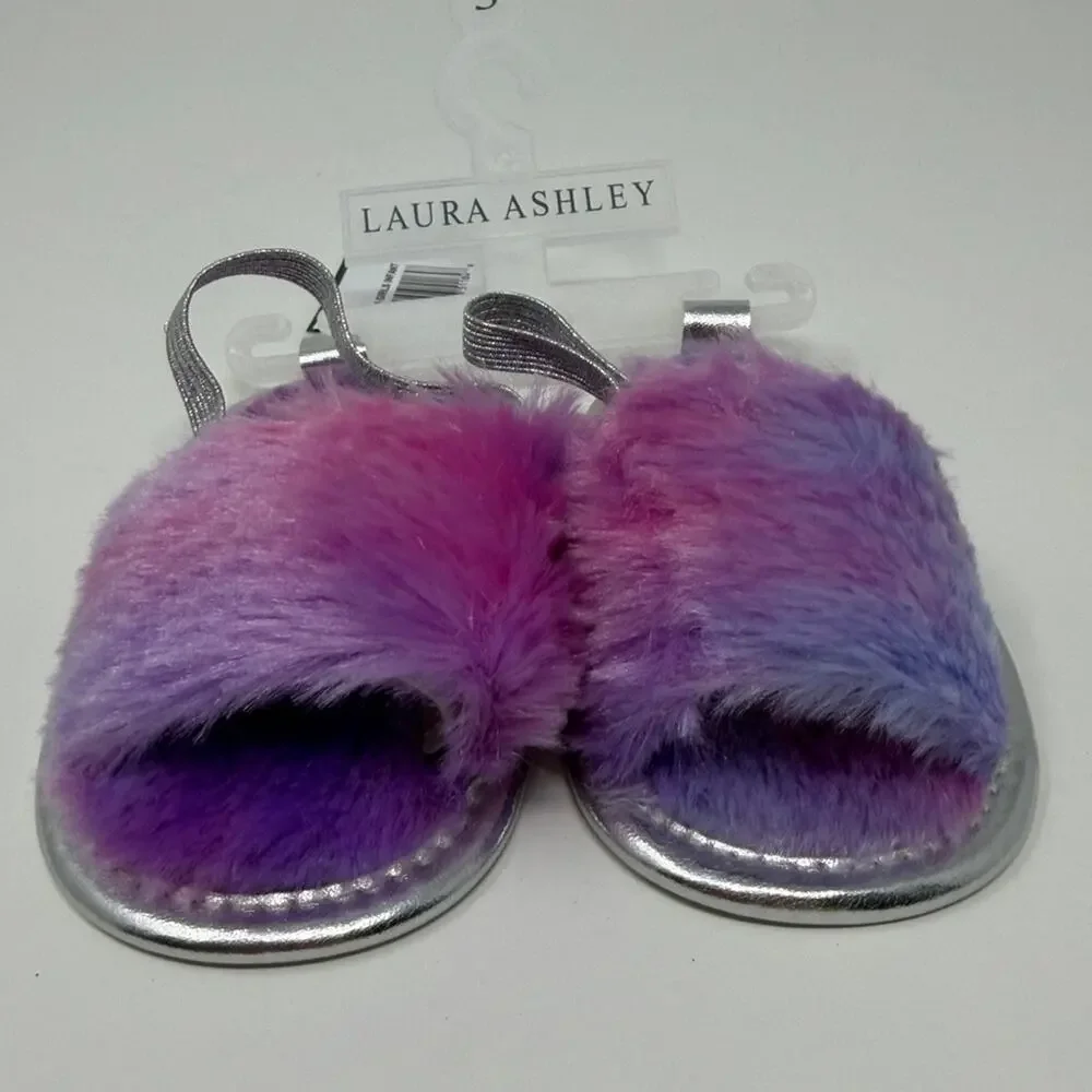 Laura Ashley Girls Infant Slides - Lilac Ombre - 3 - New with tags